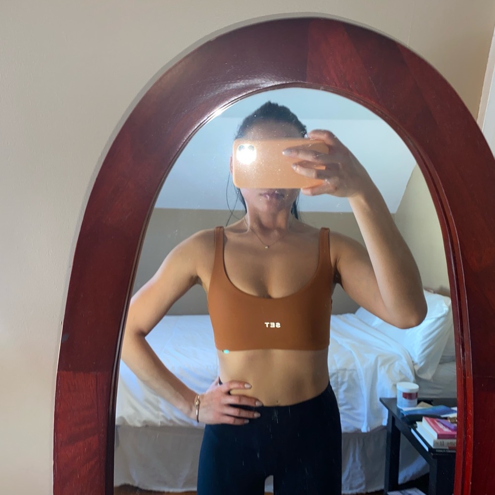 SET active sports bra in brown